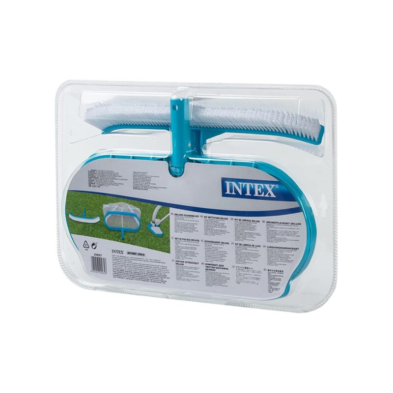 Kit de limpeza Deluxe Intex apanha folhas, escova e cabeçal