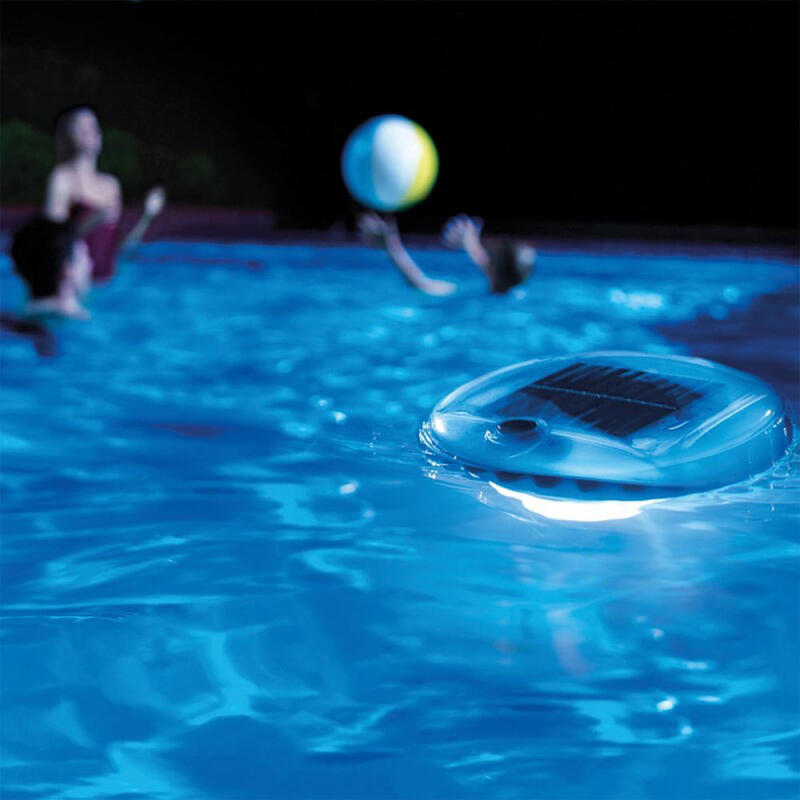 Luz led flotante de carga solar para piscinas Intex