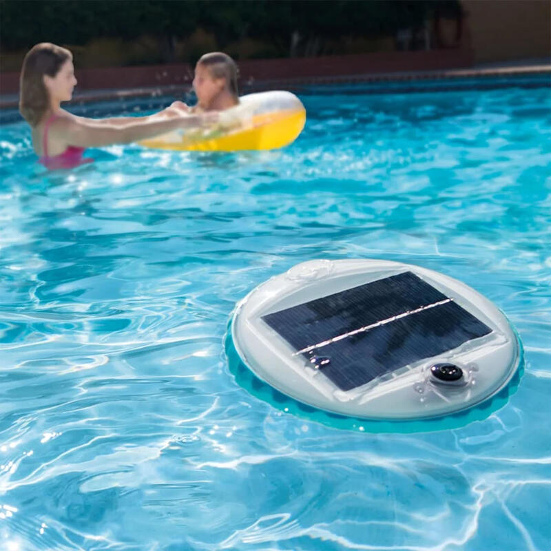 Luz led flotante de carga solar para piscinas Intex