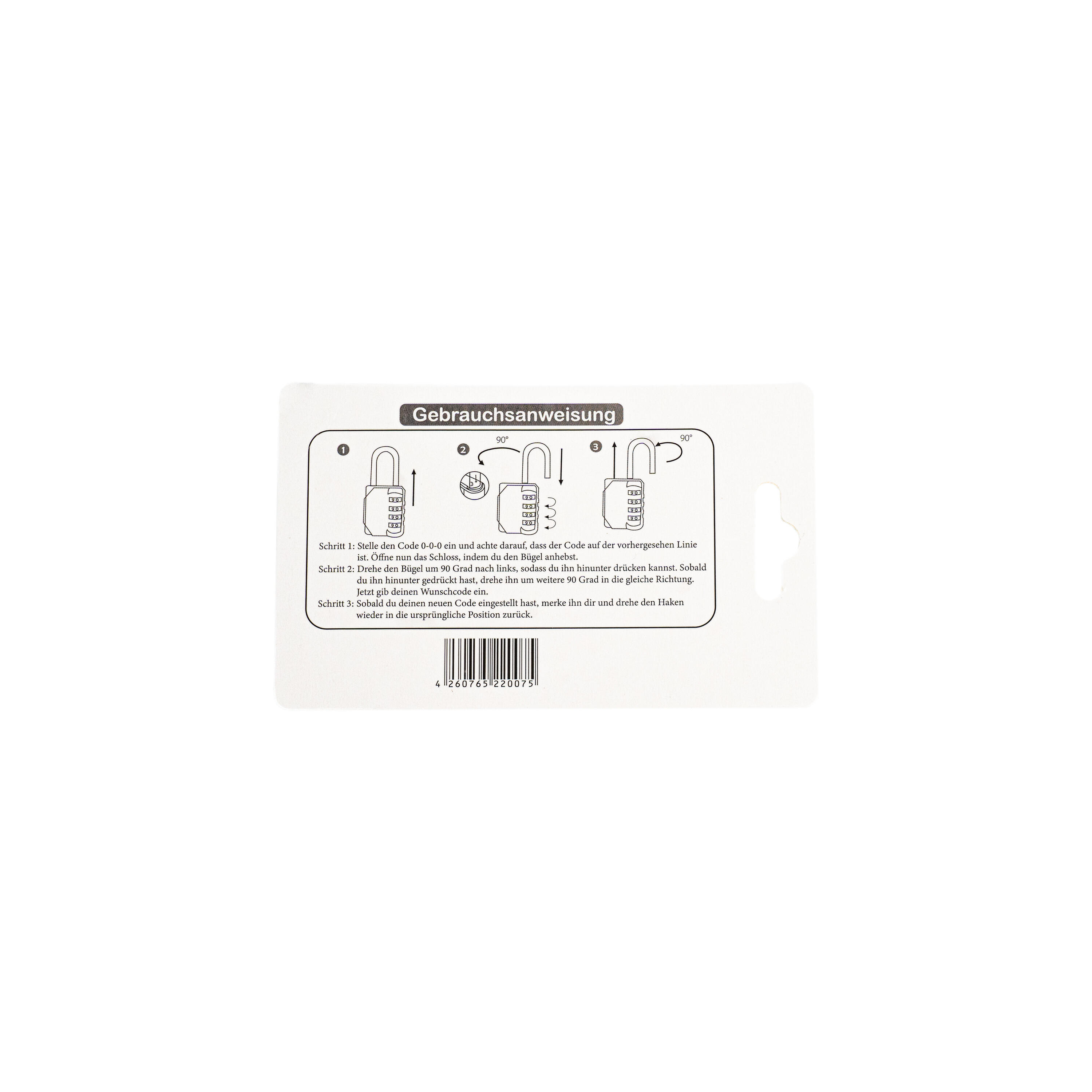 QuickLock - Cadenas de velo utilisable comme cadenas code 6/6