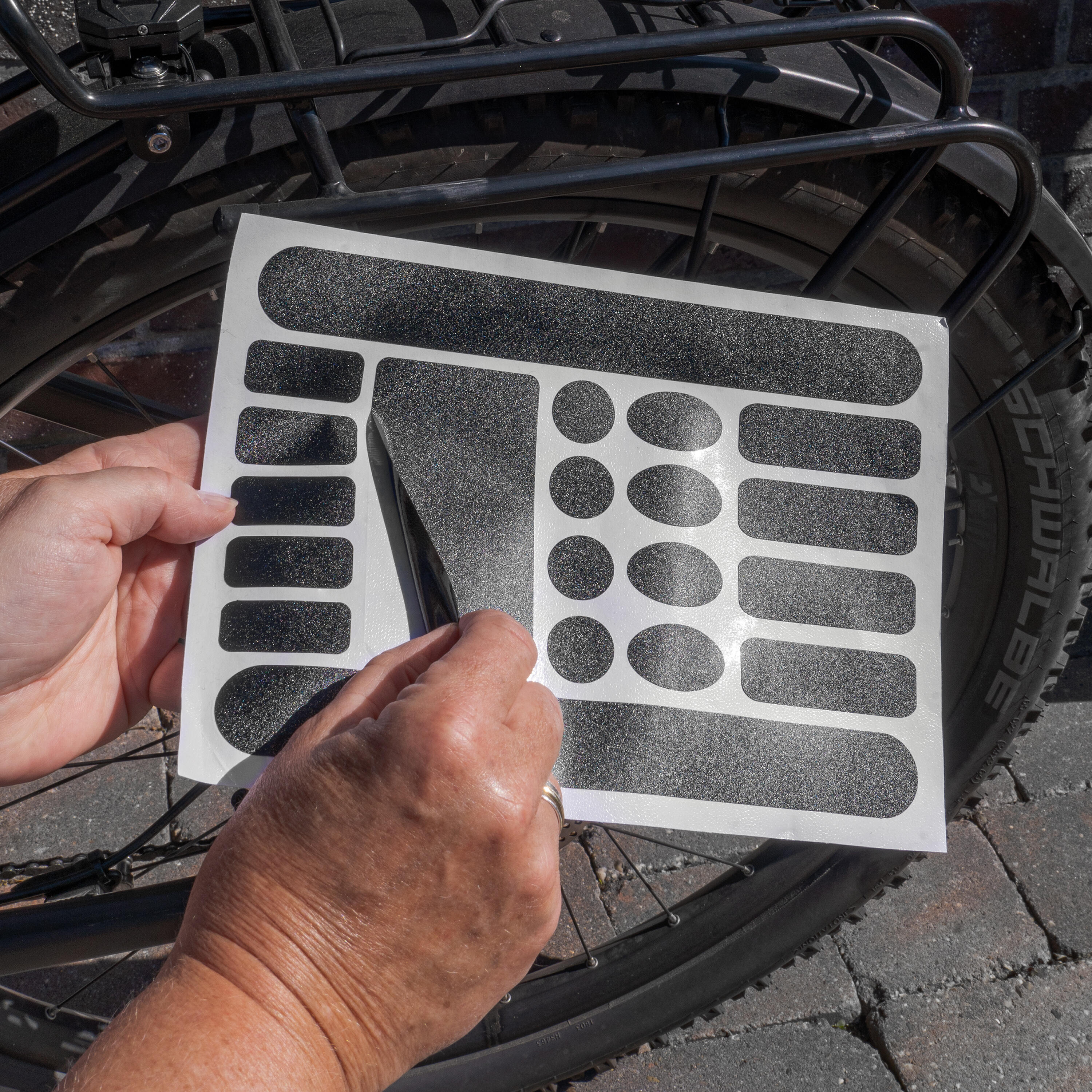 Protection cadre pour porte-bagages de vélo 3/5