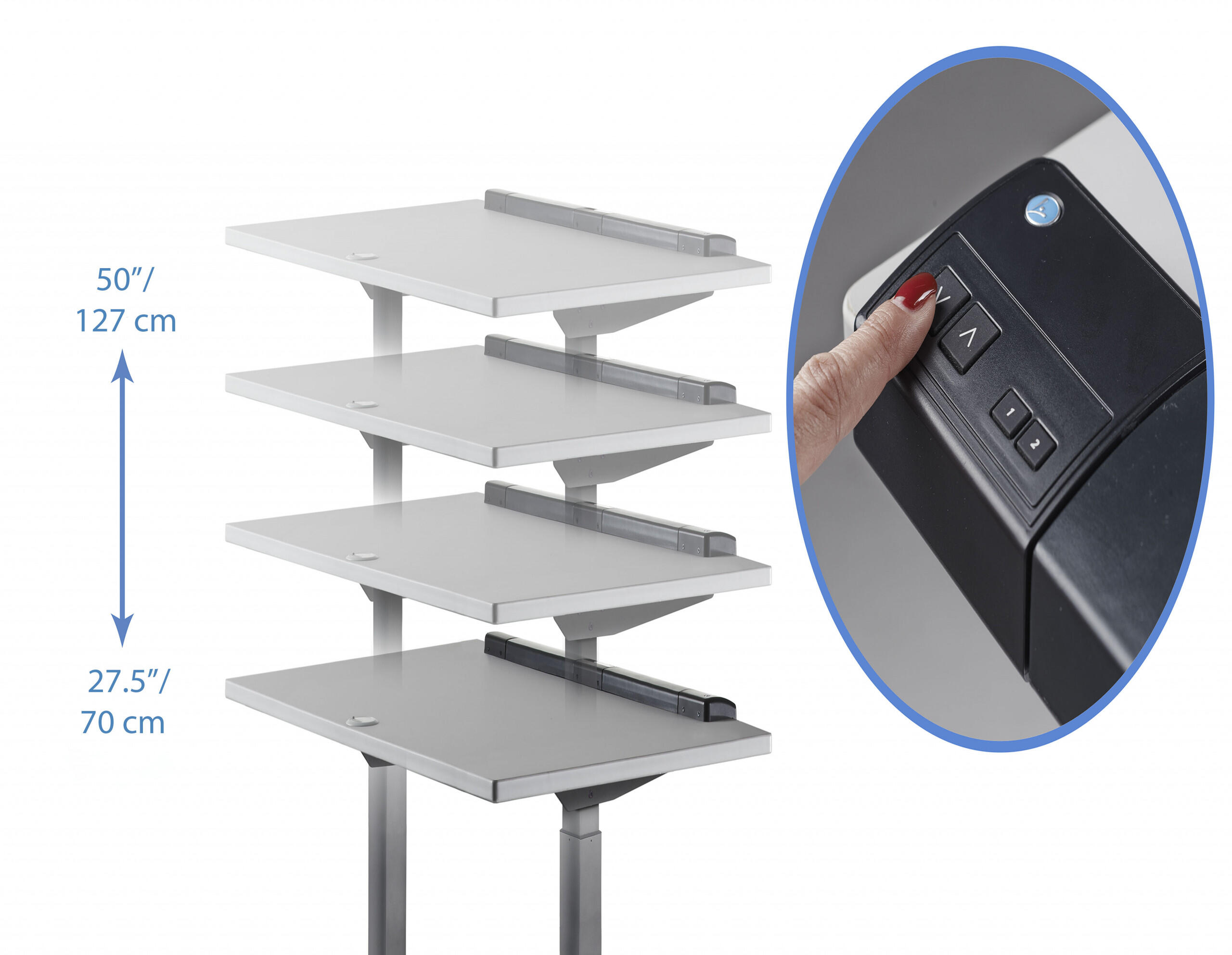 LifeSpan Treadmill Desk TR5000-DT7 Power - 72" (182 cm) Anthracite 2/4