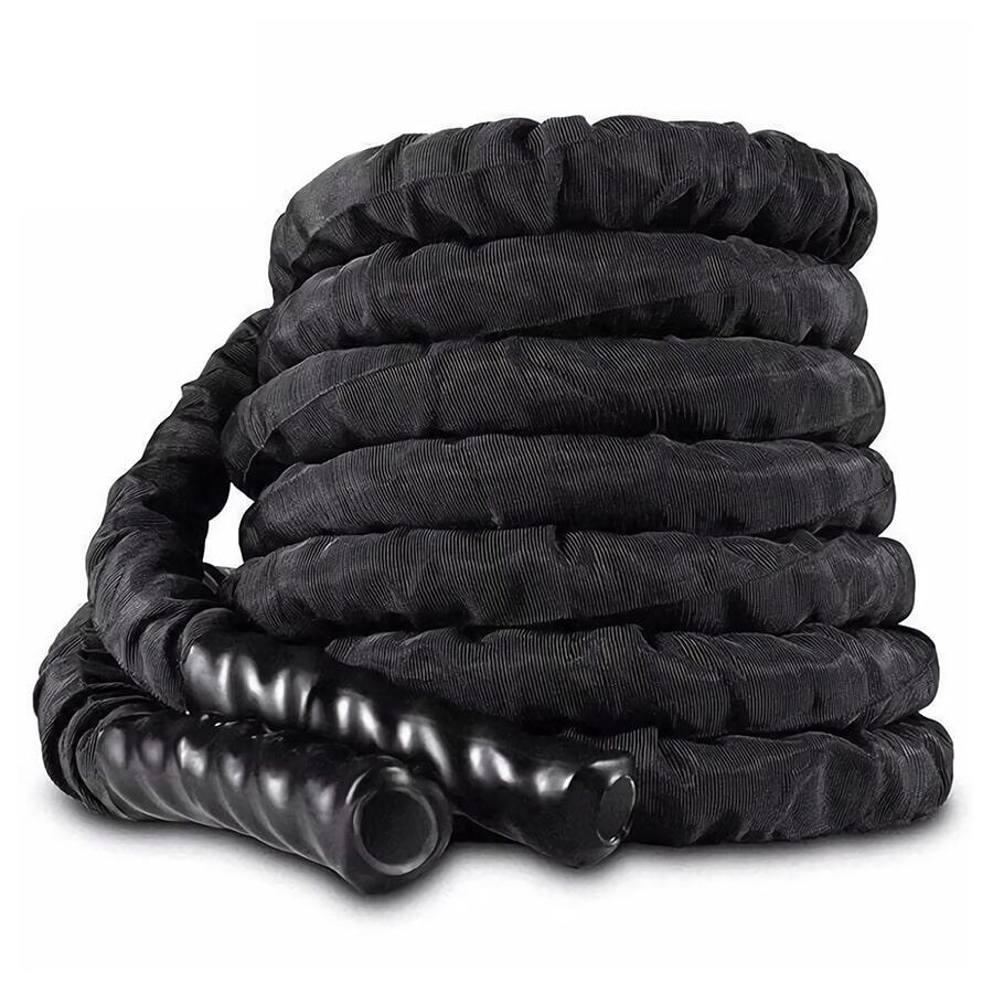 Battle Rope Cuerda de batalla 9m recubierta Viok Sport Negra 4/5