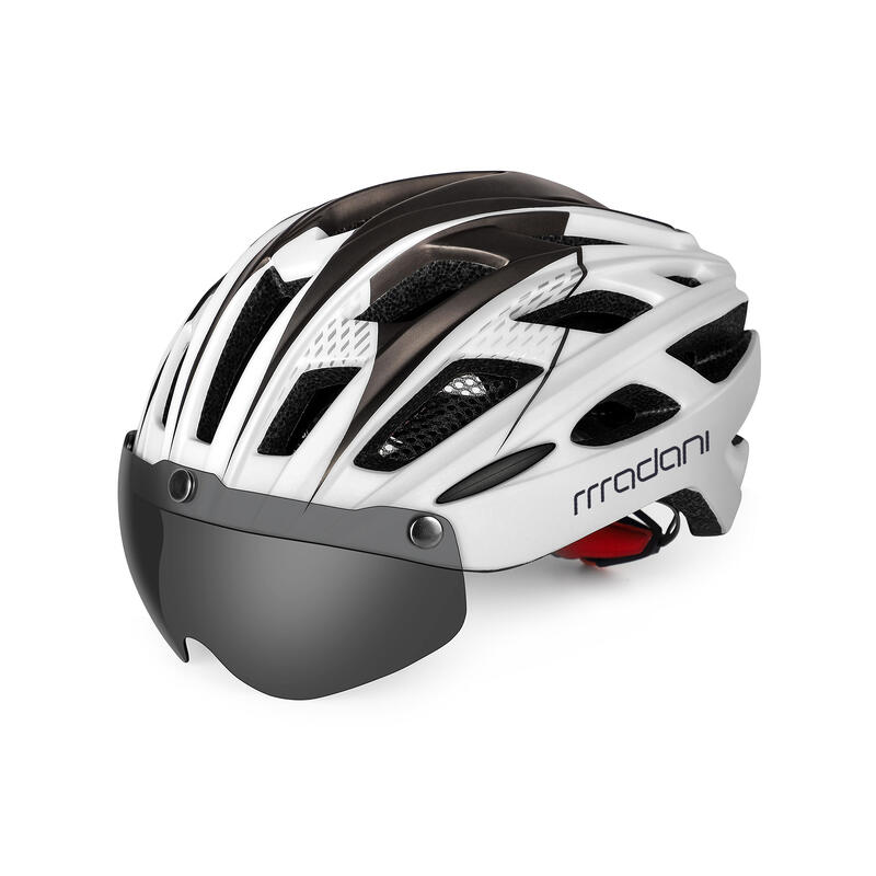 Kask rowerowy z szybą fotochromową madani HT19