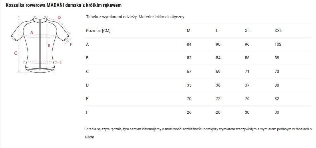 Koszulka rowerowa damska madani 5/5