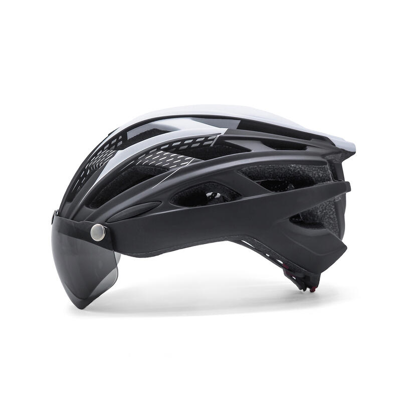 Kask rowerowy z szybą fotochromową madani HT19