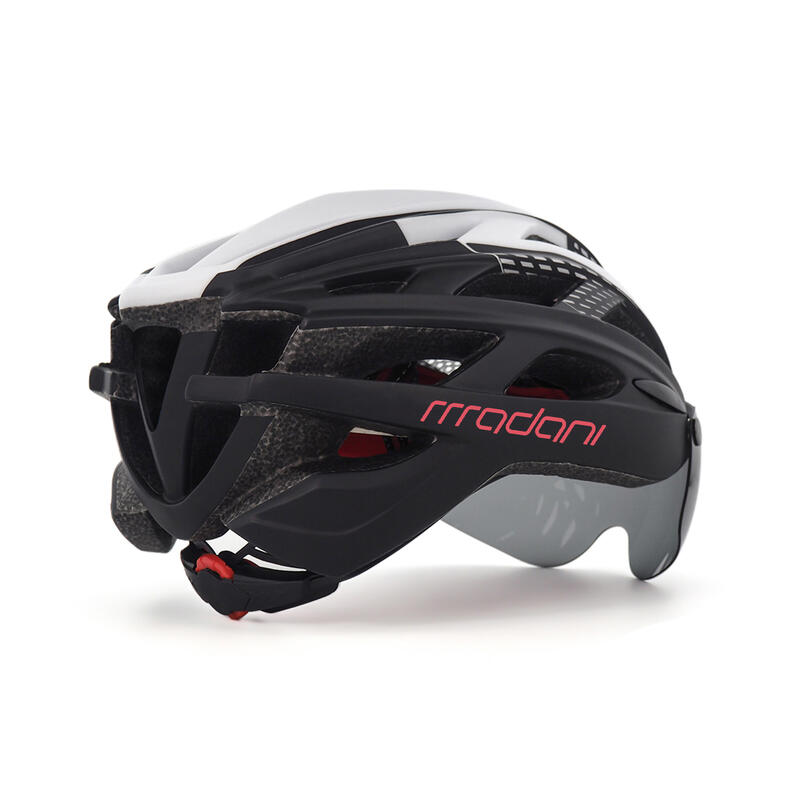 Kask rowerowy z szybą fotochromową madani HT19