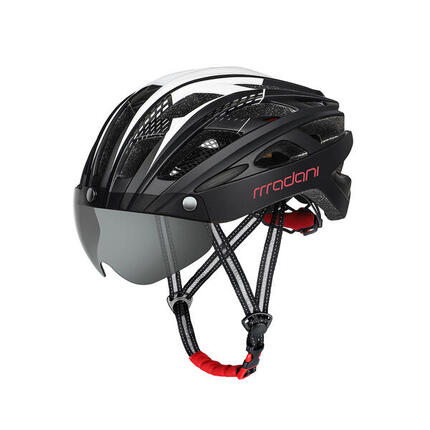 Kask rowerowy z szybą fotochromową madani HT19