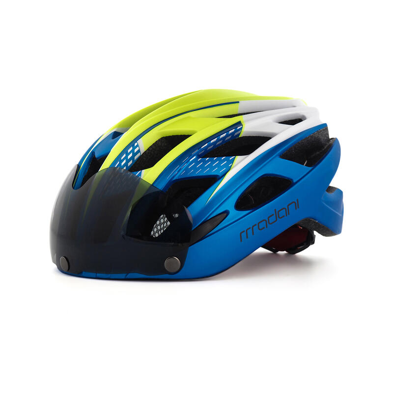 Kask rowerowy z szybą fotochromową madani HT19