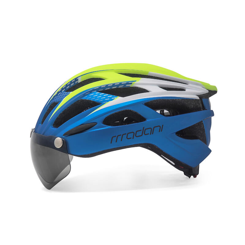 Kask rowerowy z szybą fotochromową madani HT19