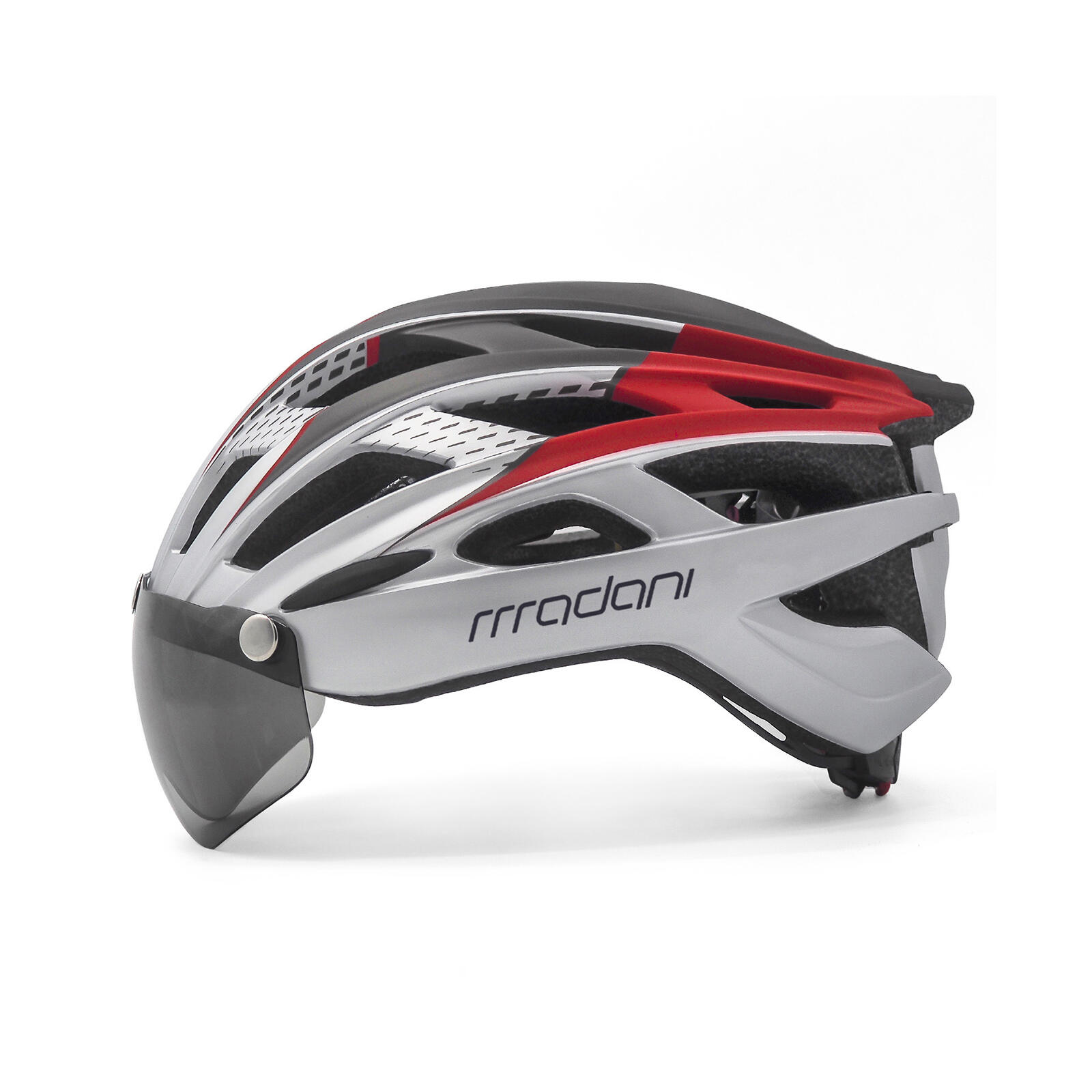 Kask rowerowy z szybą fotochromową madani HT19 3/6