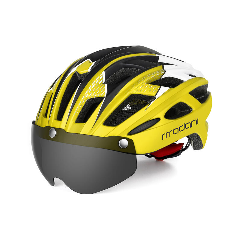 Kask rowerowy z szybą fotochromową madani HT19