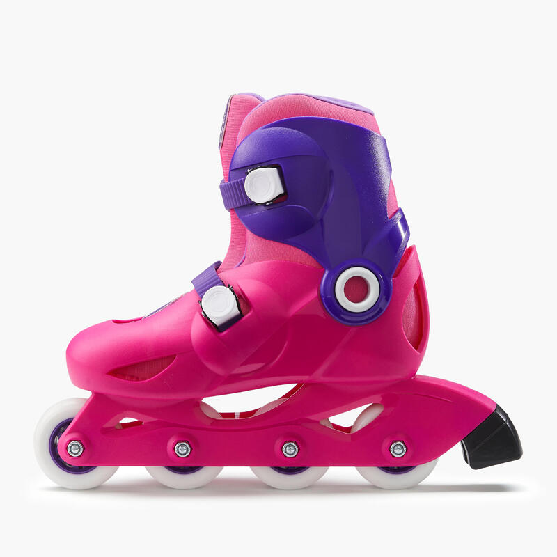 Segunda vida - Patines Línea Niños Oxelo Play 3 Rosa - EXCELENTE