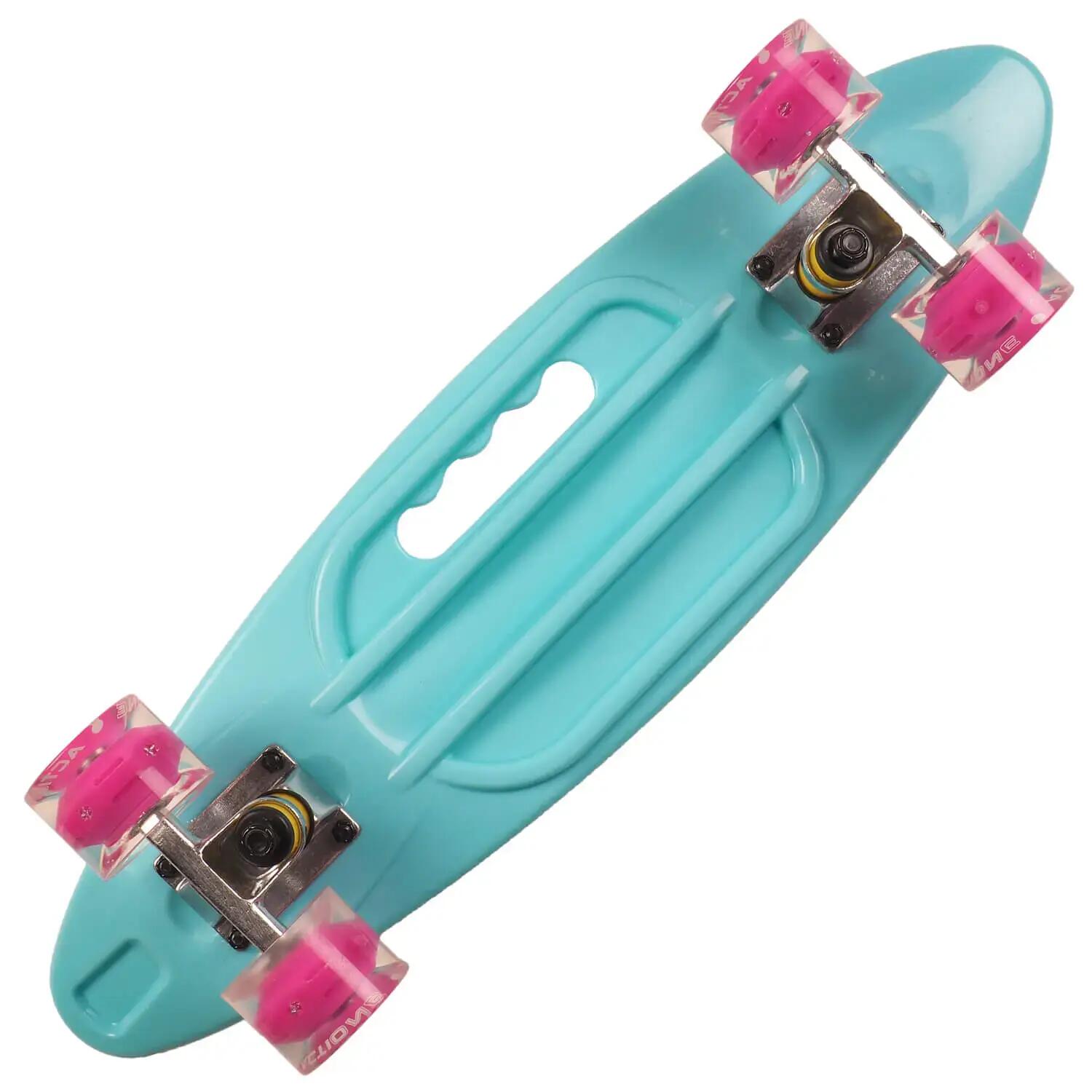 Penny board Portabil ABEC-7, PU, Aluminiu, Unicorn 3/4
