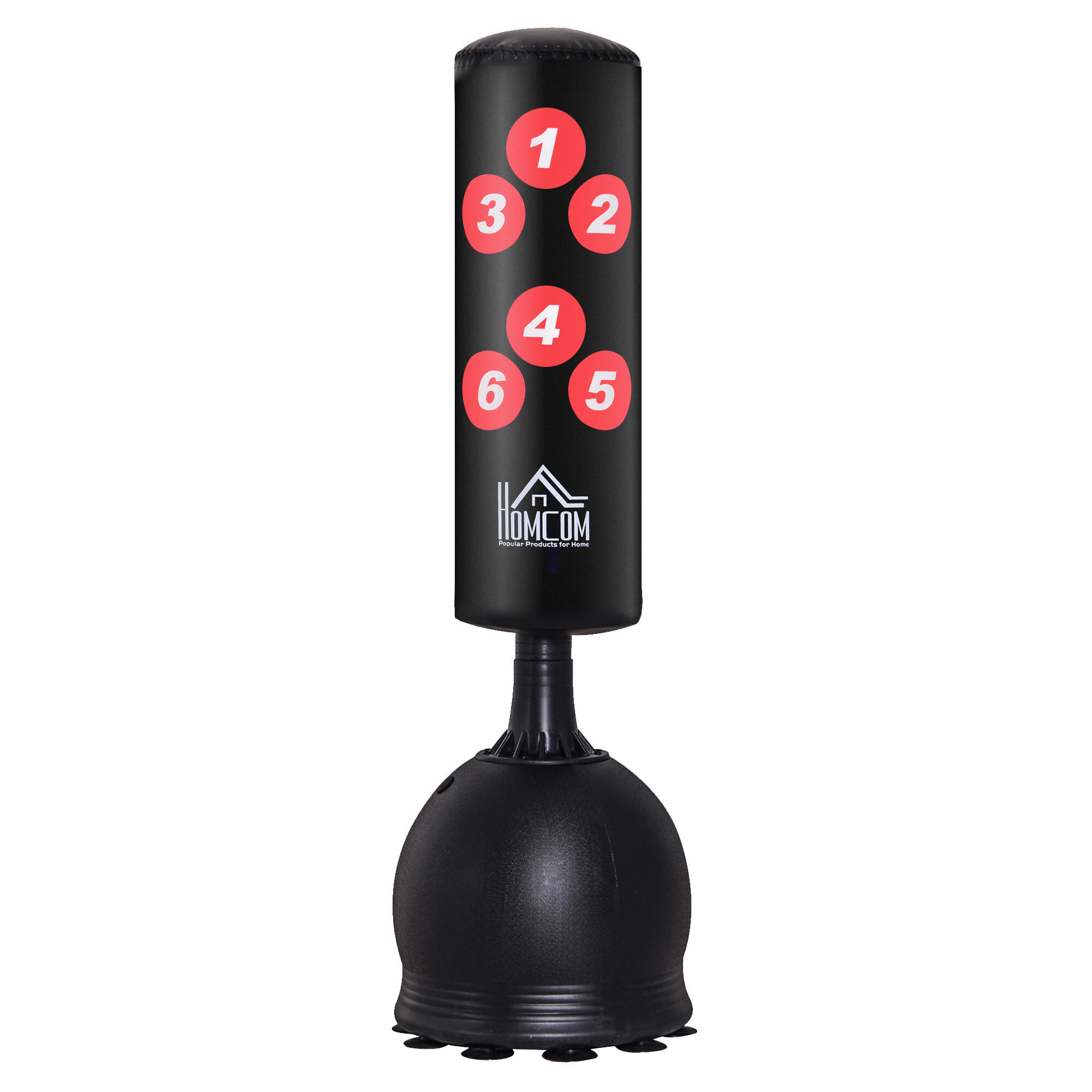 HOMCOM Sacco da Boxe o Kickboxing da Terra per Adulti e Bambini