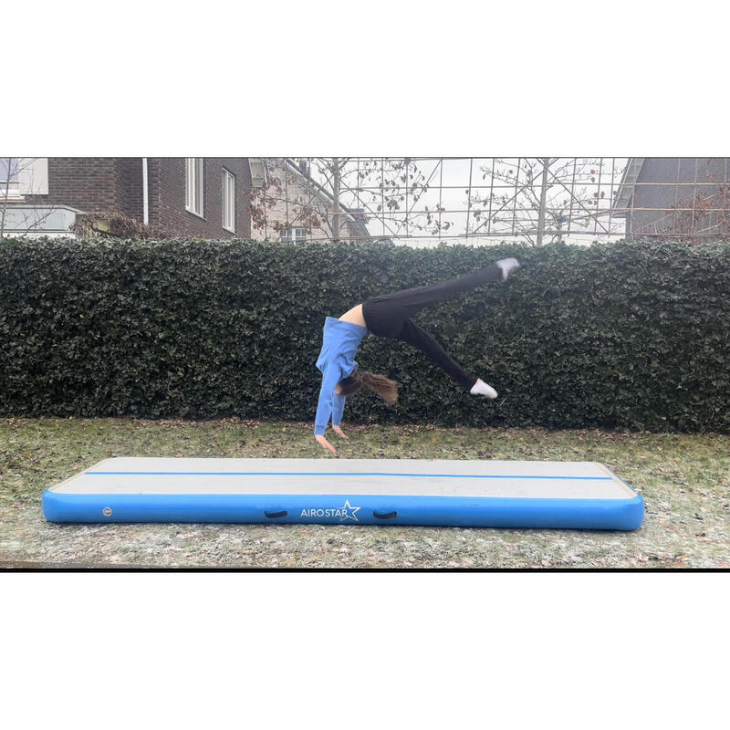 Airtrack Pro Star Blau 3 Meter by AirTrack Factory – Turnmatte - Gymnastikmatte