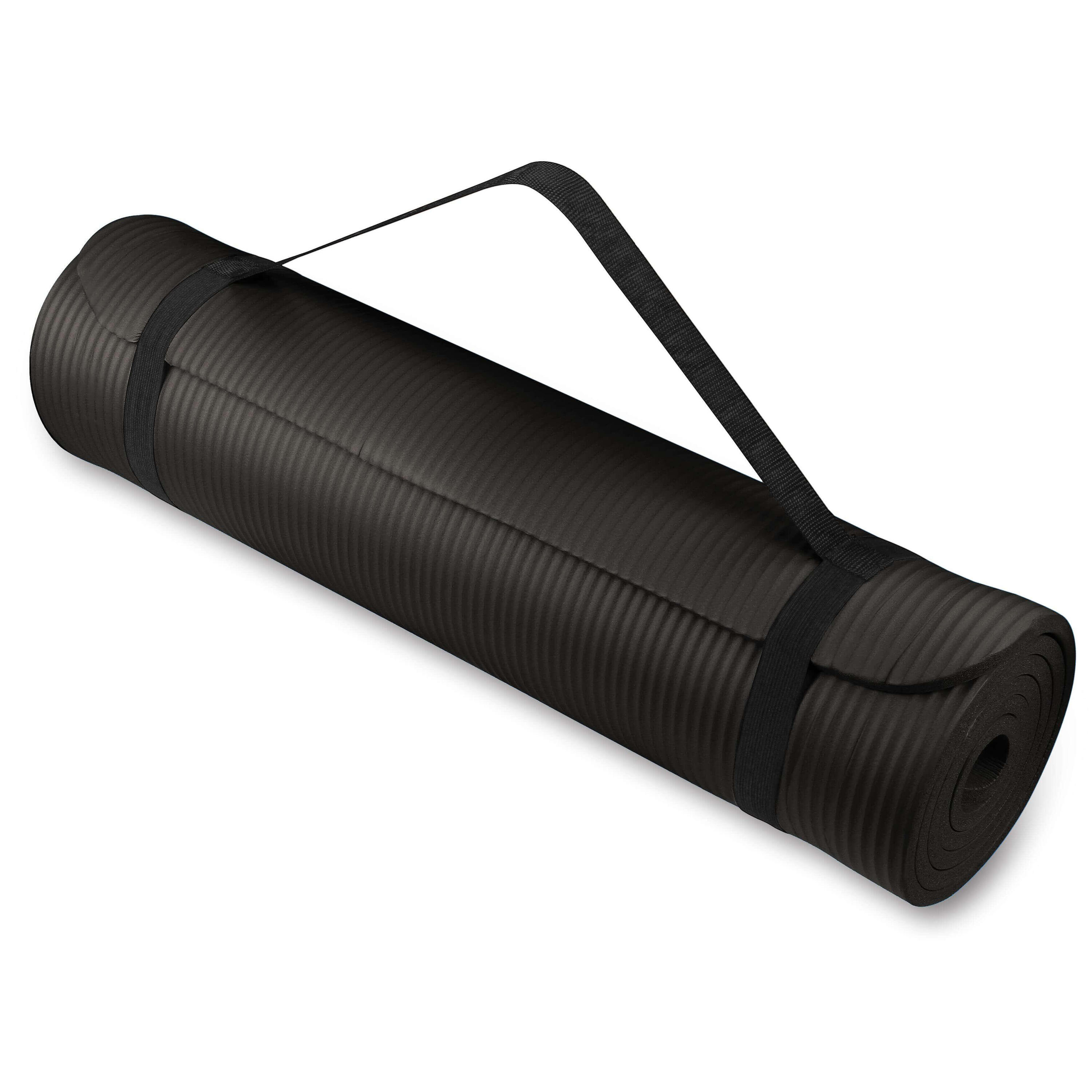 Tapete de Yoga e Fitness NBR INDIGO 183*61*1,5 cm Preto 3/5