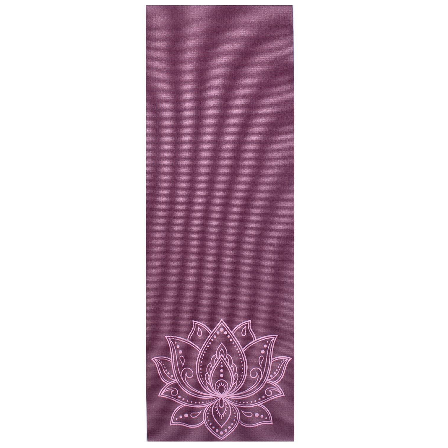 Lotus Yogamat sticky extra dik lotus donkerpaars 1/5