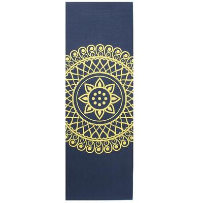Lotus yogamat sticky extra dik mandala indigo