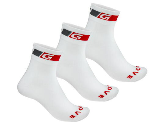 Classic Regular Cut Socken 3PACK Radsport Socken weiß