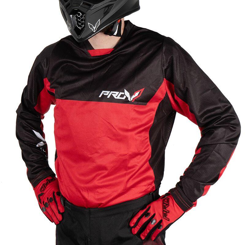 Maillot cross HOLESHOT RED MOTOBLOUZ 1/7