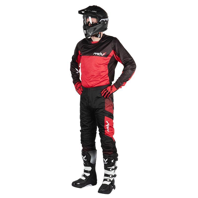 Maillot cross HOLESHOT RED adulte Rouge Prov