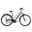 Vélo électrique pour femmes Comfort Sport, 50 cm, 9 vitesses, argent