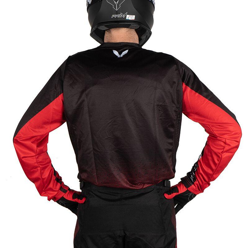 Maillot cross HOLESHOT RED adulte Rouge Prov