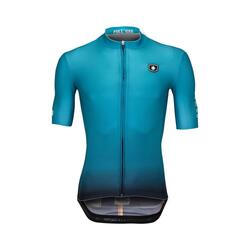 Fietsshirt Korte Mouw 'Oudenaarde' Petrol Blauw