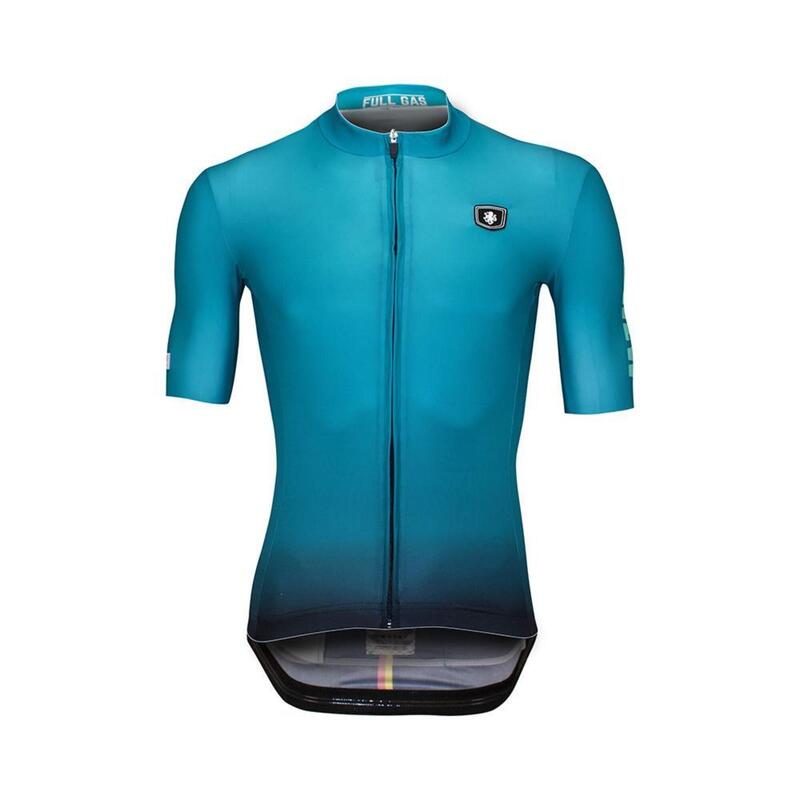 Maillot de Cyclisme Manches Courtes Petrol Bleu 'Oudenaarde'