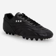 Scarpe calcio uomo NEW STAR VITELLO nero ricamo bianco suola GO