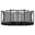 Trampoline ronde Favorit InGround noir 380 cm avec filet de sécurité