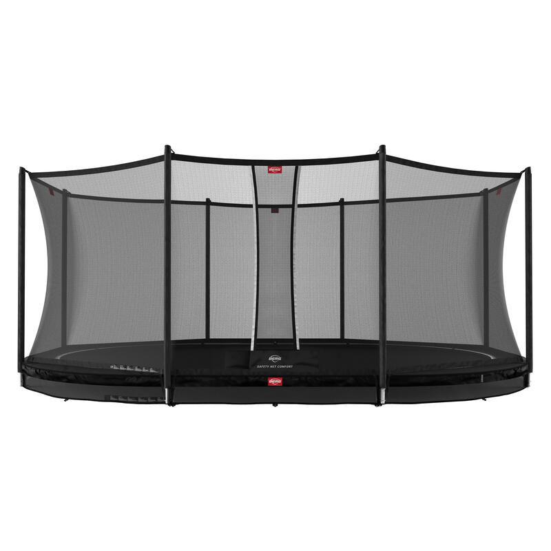 BERG Favorit cama elástica InGround 380cm con red de seguridad Comfort negro