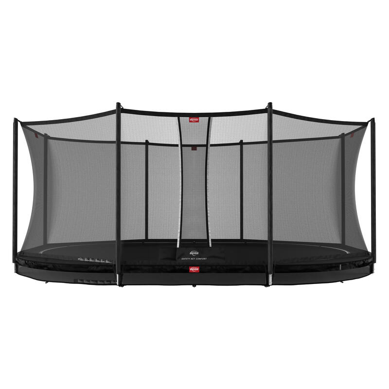BERG Favorit cama elástica InGround 380cm con red de seguridad Comfort negro