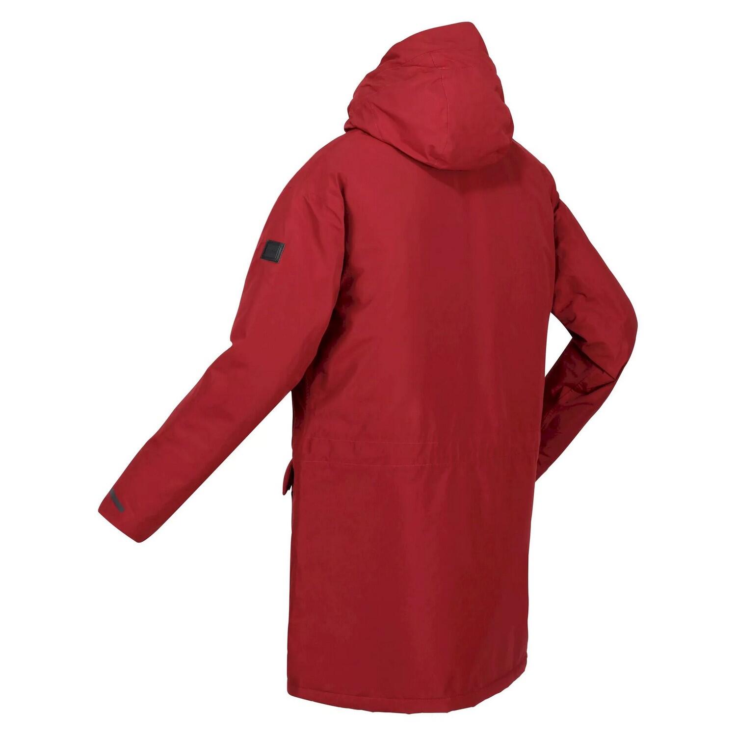 Mens Tavaris Waterproof Jacket (Syrah Red) 3/5