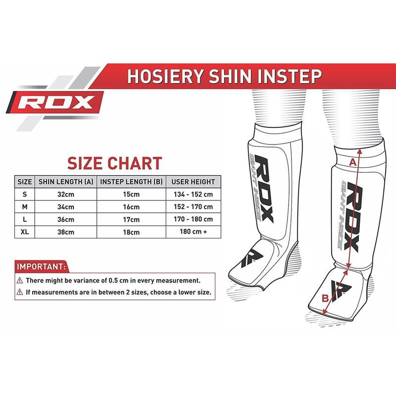 Hosiery Shin Instep Foam - rouge S