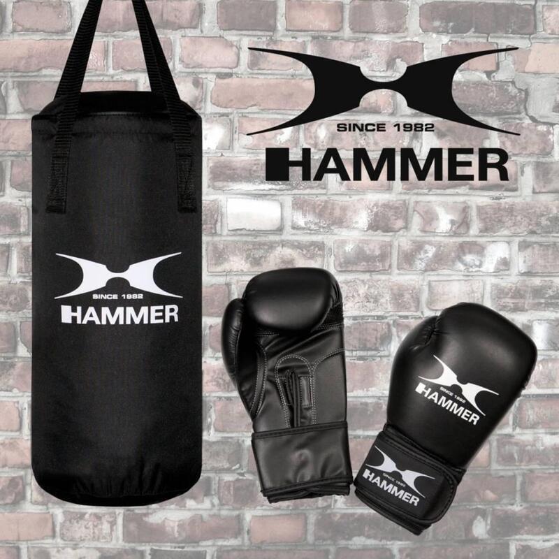 Hammer FIT Boxset Junior + Boxhandschuhe BOXING Boxsack 6 cm HAMMER - 50 - DECATHLON oz