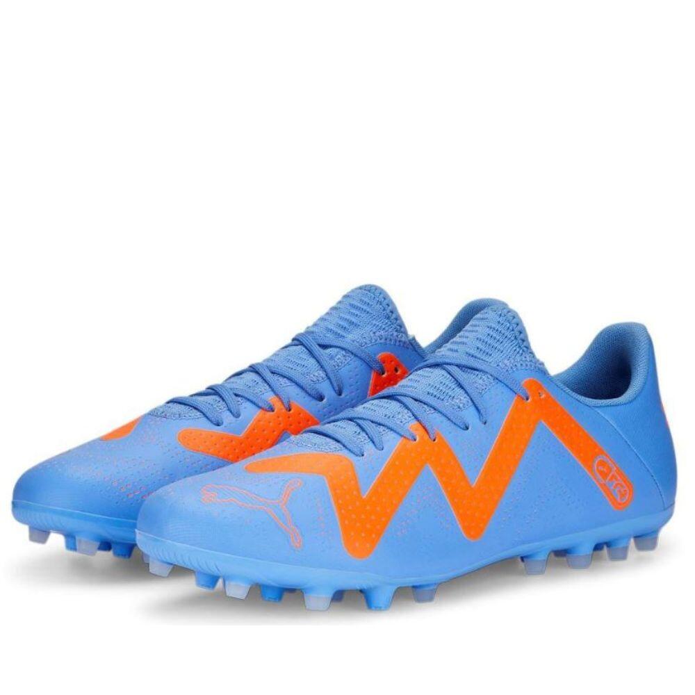 Botas de fútbol PUMA FUTURE PLAY MG. Morado/naranja 2/5