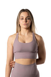 Brassière De Sport Côtelée v2 Plum Rouge