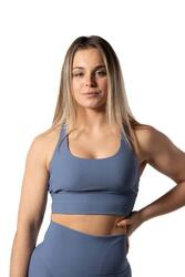 Brassière De Sport Côtelée v2 Bleu