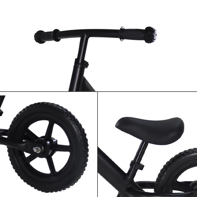 Bicicleta de echilibru Cruiser - 12 Inch - Băieți și fete - Negru