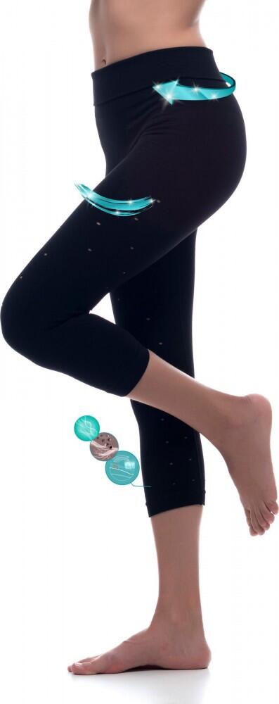 Legging malla deportivo capri sin costuras con fibra Emana Namasté 5/6