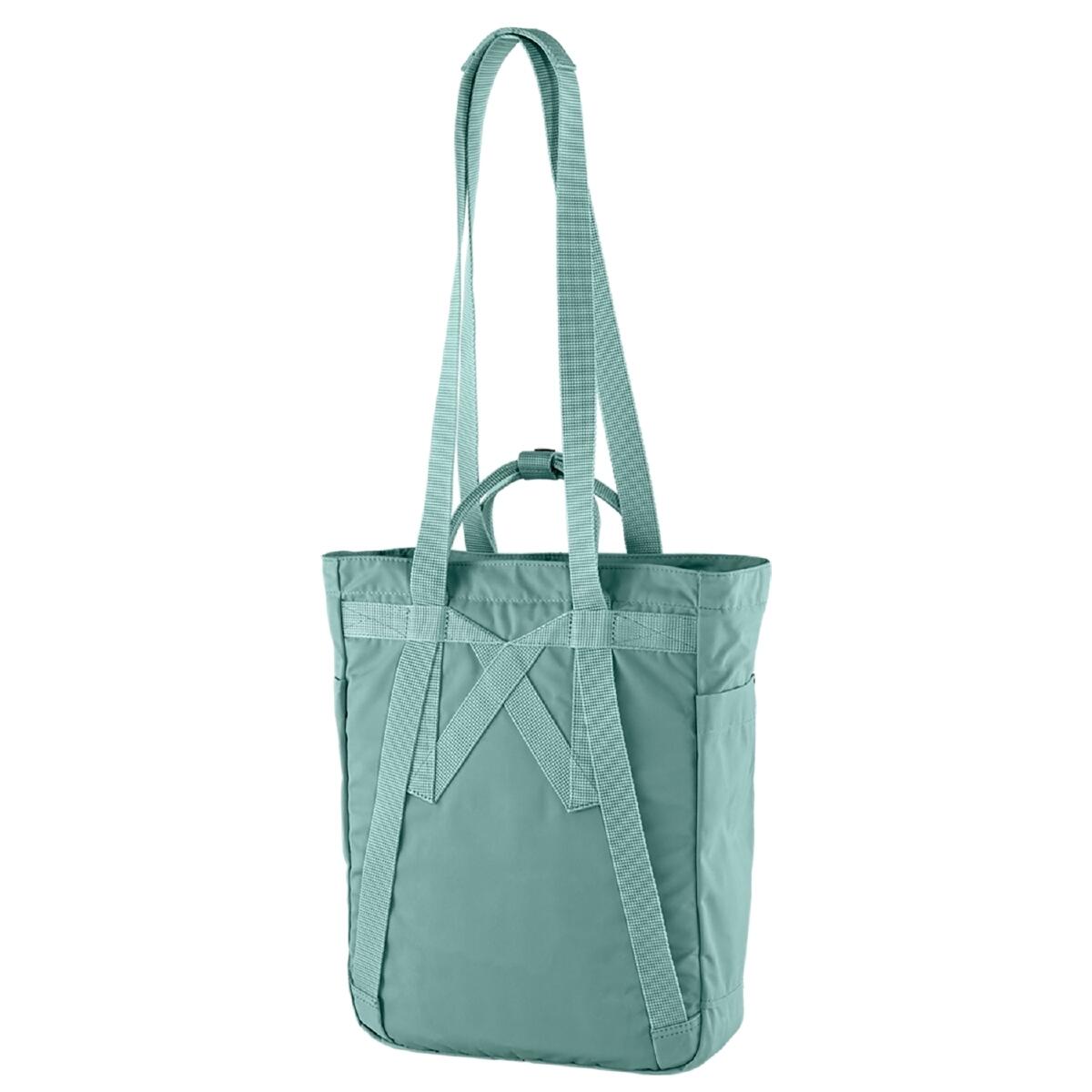 Mochila Verde Fjallraven Kånken Totepack Frost Green Ligera y Versátil 4/5