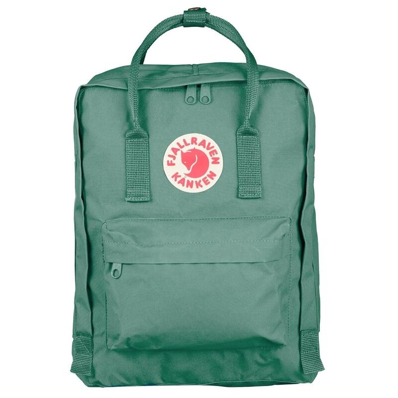 Mochila para caminar Fjallraven Kanken Verde escarcha 16 litros perlante