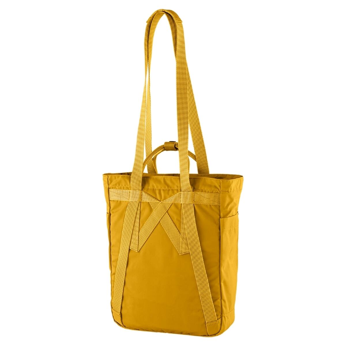 Mochila Amarilla Fjallraven Kånken Totepack Ochre 14L Ligera y Versátil 4/7