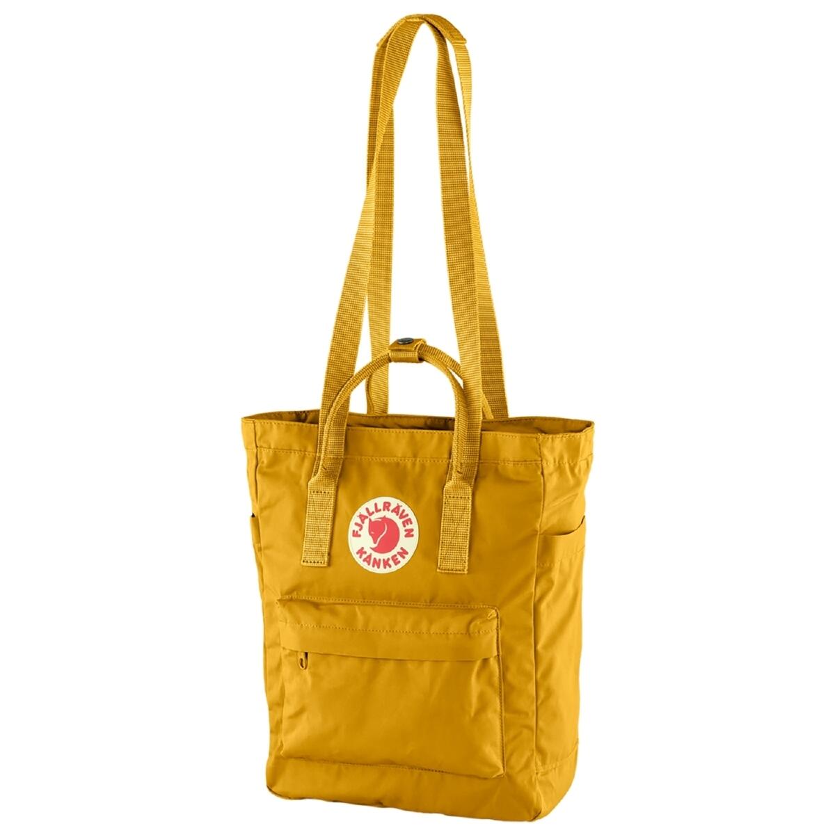 Mochila Amarilla Fjallraven Kånken Totepack Ochre 14L Ligera y Versátil 3/7