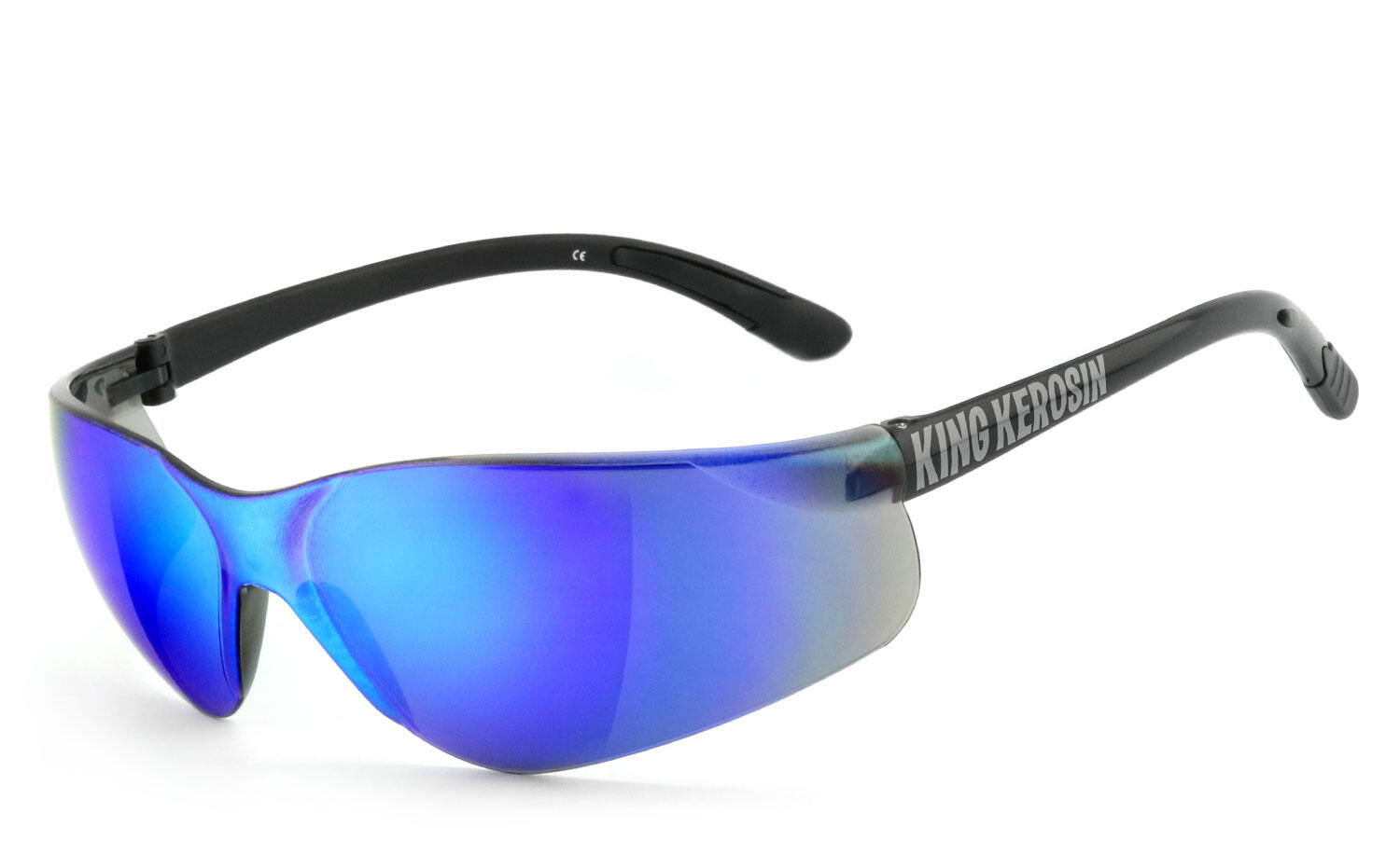 KING KEROSIN Sportbrille | KK2240 | Laser blue | softe Bügelenden, Steinschlagbeständig