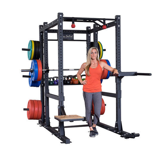 Verlengde power rack SPR1000BACK voor fitness en krachttraining 3/5