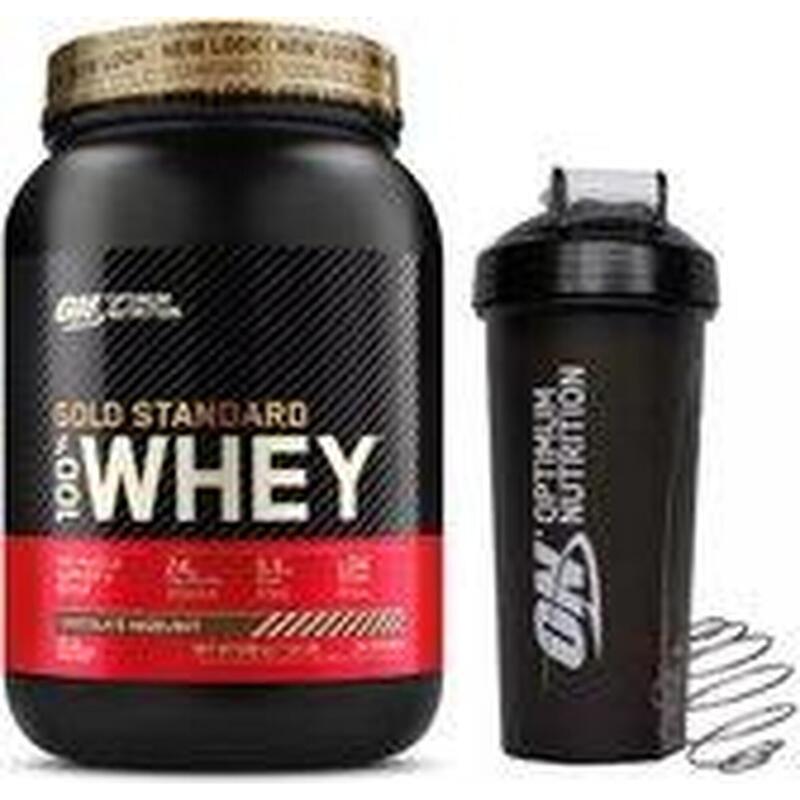 Gold Standard Whey Protein Bundel - Chocolade Hazelnoot Shake + Shakebeker