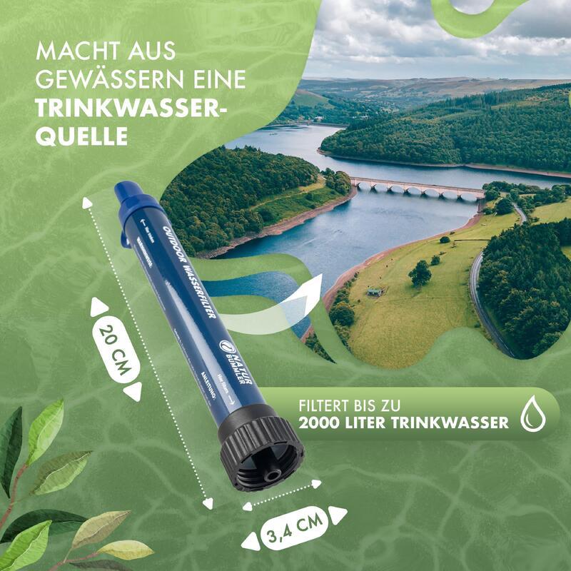 Naturbummler ® Wasserfilter 2000 Liter [Co2-Neutral]